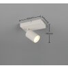 Illuminazione Trio Leuchten Soka Faretto da soffitto Grigio, 1-Luce