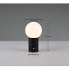 Illuminazione Trio Leuchten Tauris Lampada da tavolo LED Nero, 1-Luce