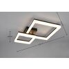 Illuminazione Reality Camino Plafoniera LED Nero, 1-Luce