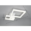 Illuminazione Reality Camino Plafoniera LED Bianco, 1-Luce