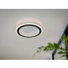 Illuminazione Reality Glace Plafoniera LED Nero, 1-Luce, Telecomando