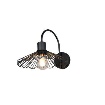 Illuminazione Reality Margarita Applique Nero, 1-Luce