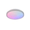 Illuminazione Reality Solit Plafoniera LED Bianco, 1-Luce, Telecomando, Cambia colore