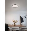 Illuminazione Reality Solit Plafoniera LED Nero, 1-Luce, Telecomando, Cambia colore