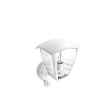 Illuminazione Philips Creek Applique Bianco, 1-Luce, Sensori di movimento