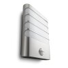 Illuminazione Philips Raccoon Applique LED Argento, 1-Luce, Sensori di movimento