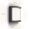 Illuminazione Philips Samondra Lampada da parete per esterno LED Antracite, 1-Luce