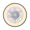 Illuminazione Leuchten Direkt LENO Plafoniera LED Nero, 1-Luce, Telecomando, Cambia colore
