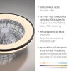 Illuminazione Leuchten Direkt LENO Plafoniera LED Nero, 1-Luce, Telecomando, Cambia colore
