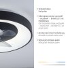Illuminazione Leuchten Direkt VENIKA Plafoniera LED Nero, 1-Luce, Telecomando