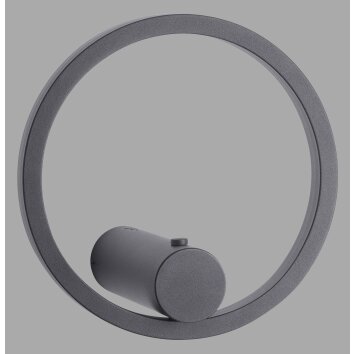 Illuminazione Leuchten Direkt ARCHIE Applique LED Antracite, 1-Luce, Telecomando