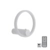 Illuminazione Leuchten Direkt ARCHIE Applique LED Bianco, 1-Luce, Telecomando