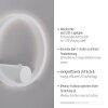 Illuminazione Leuchten Direkt ARCHIE Applique LED Bianco, 1-Luce, Telecomando
