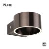 Illuminazione Paul Neuhaus Clipse Applique LED Marrone, 2-Luci