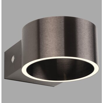 Illuminazione Paul Neuhaus Clipse Applique LED Marrone, 2-Luci