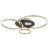 Illuminazione Globo Lighting Invertina Plafoniera LED Antracite, Oro, 1-Luce, Telecomando