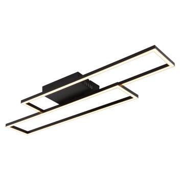 Illuminazione Globo Lighting Tatjana Plafoniera LED Nero, 1-Luce