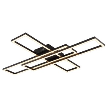 Illuminazione Globo Lighting Tatjana Plafoniera LED Nero, 1-Luce