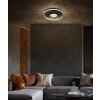 Illuminazione Globo Lighting Shirley Plafoniera LED Nero, 1-Luce, Telecomando