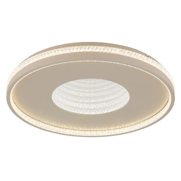 Illuminazione Globo Lighting Shirley Plafoniera LED Sabbia, 1-Luce, Telecomando