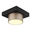 Illuminazione Globo Lighting Raymond Plafoniera LED Antracite, Nero, 1-Luce