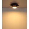 Illuminazione Globo Lighting Raymond Plafoniera LED Antracite, Nero, 1-Luce