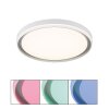 Illuminazione Globo Lighting Janice Plafoniera LED Bianco, 1-Luce, Telecomando, Cambia colore