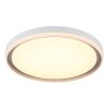 Illuminazione Globo Lighting Janice Plafoniera LED Bianco, 1-Luce, Telecomando, Cambia colore