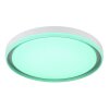 Illuminazione Globo Lighting Janice Plafoniera LED Bianco, 1-Luce, Telecomando, Cambia colore