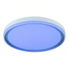 Illuminazione Globo Lighting Janice Plafoniera LED Bianco, 1-Luce, Telecomando, Cambia colore