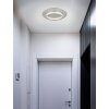 Illuminazione Globo Lighting Mary Plafoniera LED Argento, 1-Luce, Telecomando