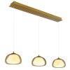 Illuminazione Globo Lighting Avila Lampadario a sospensione LED Oro, 1-Luce, Telecomando