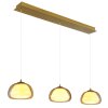 Illuminazione Globo Lighting Avila Lampadario a sospensione LED Oro, 1-Luce, Telecomando
