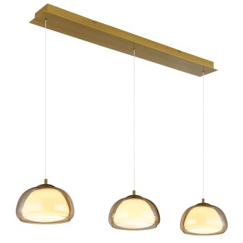 Illuminazione Globo Lighting Avila Lampadario a sospensione LED Oro, 1-Luce, Telecomando