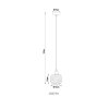 Illuminazione Globo Lighting Antonio Lampadario a sospensione Beige, 1-Luce