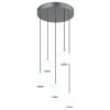 Illuminazione Globo Lighting Simmons Lampadario a sospensione LED Grigio, 1-Luce