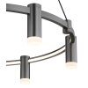 Illuminazione Globo Lighting Castela Lampadario a sospensione LED Antracite, 1-Luce
