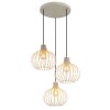 Illuminazione Globo Lighting Mateo Lampadario a sospensione Crema, 3-Luci