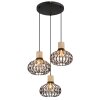 Illuminazione Globo Lighting Dorthy Lampadario a sospensione Grigio, Nero, 3-Luci