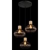 Illuminazione Globo Lighting Dorthy Lampadario a sospensione Grigio, Nero, 3-Luci