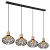 Illuminazione Globo Lighting Dorthy Lampadario a sospensione Grigio, Nero, 4-Luci