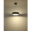 Illuminazione Globo Lighting Kemp Lampadario a sospensione LED Nero, 1-Luce