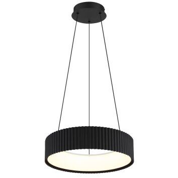 Illuminazione Globo Lighting Kemp Lampadario a sospensione LED Nero, 1-Luce
