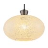 Illuminazione Globo Lighting Brokana Lampadario a sospensione Cromo, Nero, 1-Luce