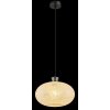 Illuminazione Globo Lighting Brokana Lampadario a sospensione Cromo, Nero, 1-Luce
