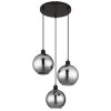 Illuminazione Globo Lighting Ulf Lampadario a sospensione Nero, 3-Luci