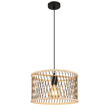 Illuminazione Globo Lighting Mali Lampadario a sospensione Nero, 1-Luce