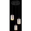 Illuminazione Globo Lighting Alonso Lampadario a sospensione Nero, 3-Luci