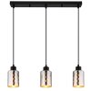 Illuminazione Globo Lighting Alonso Lampadario a sospensione Nero, 3-Luci