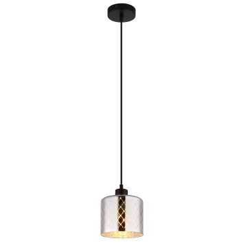 Illuminazione Globo Lighting Alonso Lampadario a sospensione Nero, 1-Luce